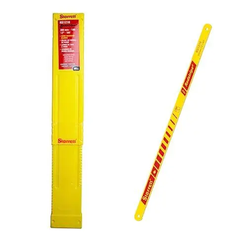 Produktbild: Starrett HSS Handbügelsägeblätter - 50er Pack RS1218 Redstripe Massive Schnellarbeitsstahl Gerade Schnitt Handsäge 300mm/12