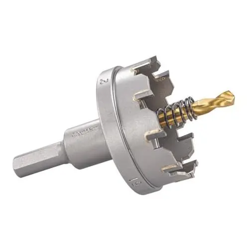 Produktbild: Starrett Hartmetall-bestückte Lochsäge - SM51 Blechschneider mit Aufnahme- und Zentrierbohrer - zum Bohren von Edelstahl-Aluminiumlegierungen - 51 mm
