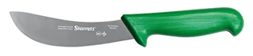 Produktbild: Starrett Profi Enthäutungsmesser - BKG206-6 Grüner Griff, schmale, gebogene 6-Zoll-Klinge aus desinfiziertem Edelstahl - Hunters Butchers Küche Kochmesser