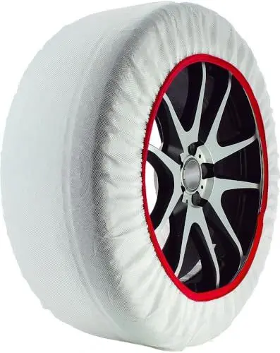 Produktbild: START Schneesocken, Größe S, geeignet für Autos, SUVs und Nutzfahrzeuge, beschädigt die Felgen Nicht und ist leicht zu montieren