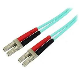 Produktbild: StarTech.com 10 m OM3 LWL Patchkabel - Zipcord Multimode-Glasfaserkabel LC/UPC auf LC - Vollduplex 50/125µm SFP/Optisches Kabel - 100G Optical Lichtleiterkabel - LSZH Lichtwellenleiter (A50FBLCLC10)