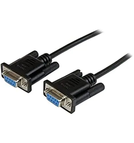 Produktbild: StarTech.com 1m DB9 RS232 Seriell Nullmodemkabel - Bu/Bu - 9-pin seriell Null-Modem Anschlusskabel - Schwarz