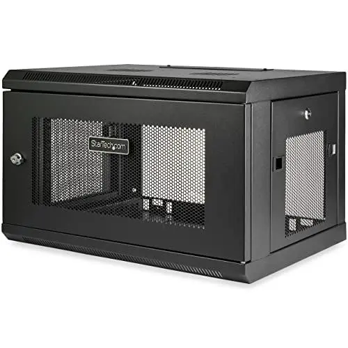 Produktbild: StarTech.com 2-Pfosten 6HE Wand Netzwerkschrank mit 1HE Fachboden, 19