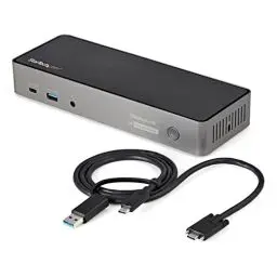 Produktbild: StarTech.com USB-C USB-A Dock - Hybrid Universal Triple Monitor Laptop Docking Station DP & HDMI 4K 60 Hz - 85W PD, GbE (DK31C3HDPDUE)