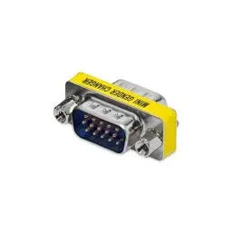 Produktbild: StarTech.com VGA Slimline Gender Changer - Stecker/Stecker - VGA (HD15) Konverter, M/M