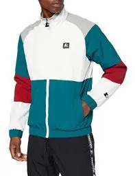 Produktbild: STARTER BLACK LABEL Color Block Retro Jacket, Farbe Retro grn/wht/Brick rd/Gry, Größe L