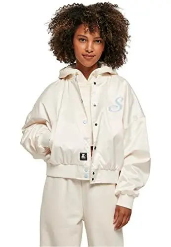 Produktbild: STARTER BLACK LABEL Damen Ladies Starter Satin College Jacket L palewhite
