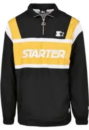 Produktbild: STARTER BLACK LABEL Herren Half Zip Retro Jacket Aufwärm-Jacke, Black/golden/White, XXL
