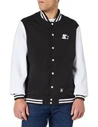 Produktbild: STARTER BLACK LABEL Herren Starter College Fleece Jacket XL Black/White