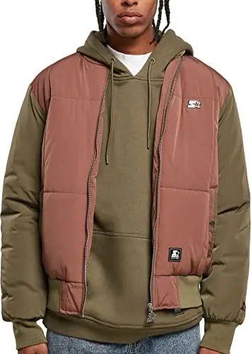 Produktbild: STARTER BLACK LABEL Herren Starter Quilted Bomber Jacket M bark/Darkolive