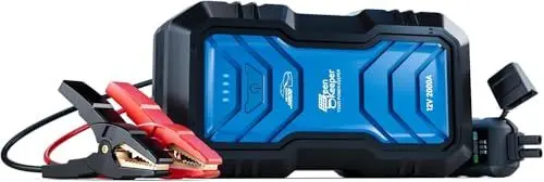Produktbild: Starthilfe Powerbank 2000A Tragbarer 12V Starthilfekabel & Booster für Benzin 7.0L, Diesel 6.5L Auto Starthilfe mit Jump Starter Safe Autobatterie Booster KFZ DC 12V/6A, Effizient für alle Wetterlagen