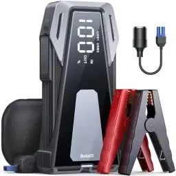 Produktbild: Starthilfe Powerbank, 4000A Spitzenstrom 12V Auto Starthilfe Powerbank für All Benzin und 10.0L Dieselmotor, Starthilfegerät mit LED Taschenlampe und Zwangsstart