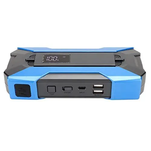 Produktbild: Starthilfe-Power Pack, (bis zu 7 L Benzin, 5 L) Tragbares Autobatterie-Booster-Starthilfegerät und 1500 A 12000 MAh Powerbank-Ladegerät für 12-V-Fahrzeuge, mit
