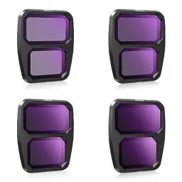 Produktbild: STARTRC Air 3 ND Filter, Polfilter Kamera Objektiv Filter Set kompatibel für DJI Air 3 Zubehör (ND8 ND16 ND32 ND64) -(Aluminium Version)