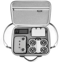 Produktbild: STARTRC Neo Koffer für DJI Neo Fly More Combo, Tragbare PU Schutztasche für DJI Neo Zubehör, kompatibel mit RC-N3 Fernsteuerung, Neo Intelligent Flight Battery, Zweiwege-Ladestation