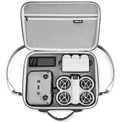 Produktbild: STARTRC Neo Koffer für DJI Neo Fly More Combo, Tragbare PU Schutztasche für DJI Neo Zubehör, kompatibel mit RC-N3 Fernsteuerung, Neo Intelligent Flight Battery, Zweiwege-Ladestation