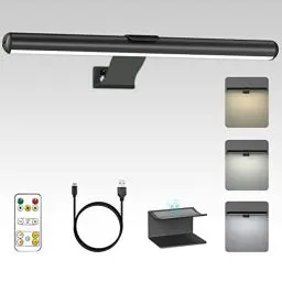 Produktbild: Starxing Kabellose Bildleuchte mit Fernbedienung, 2 in 1 Bild Beleuchtung Wiederaufladbare mit 3 Beleuchtungsmodi, LED Magnetisch Dart Lampe mit Timer, Akku Bilderleuchte für Malen Foto Portrait