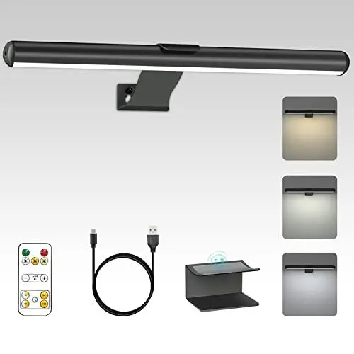Produktbild: Starxing Kabellose Bildleuchte mit Fernbedienung, 2 in 1 Bild Beleuchtung Wiederaufladbare mit 3 Beleuchtungsmodi, LED Magnetisch Dart Lampe mit Timer, Akku Bilderleuchte für Malen Foto Portrait