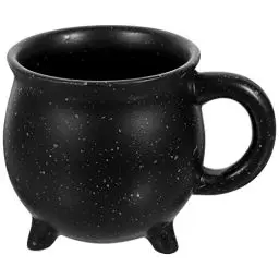 Produktbild: Halloween Stativ Kessel Tasse Espresso Tassen Keramik Vintage Kaffeetasse Großer Kessel Suppenschüssel Porzellan Kessel Becher Kaffeetassen Becher Latte Danksagungsgeschenk