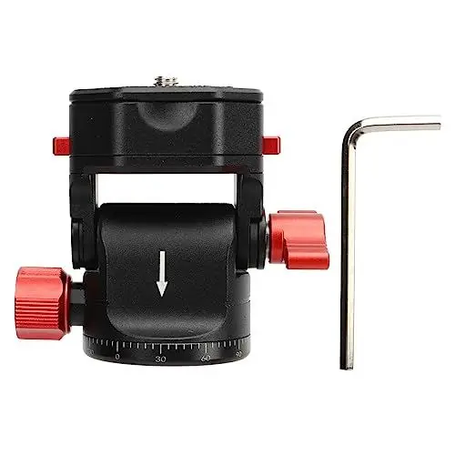 Produktbild: Stativ-Fluidkopf, Schwenk-/Neigekopf-Kamerahalterung, um 360 Grad Drehbarer Schnellwechsel-Kugelkopf für Stativ-Einbeinstativ-Slider-DSLR-Kamera, Belastung Bis zu 3 Kg