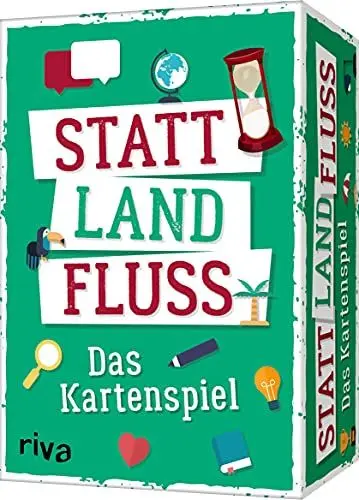 Produktbild: Statt Land Fluss – Das Kartenspiel: Für Zuhause und unterwegs, Party oder Spieleabend. Das perfekte Geschenk. Ab 12 Jahren