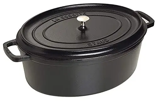 Produktbild: STAUB, gusseiserner Bräter, oval 31 cm, schwarz Cocotte, Cast Iron