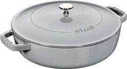 Produktbild: STAUB Gusseisen Bräter, Chistera Tropfenstruktur im Deckel, Rund 28 cm, 3,7 L, Für alle Herdarten geeignet, Graphitgrau