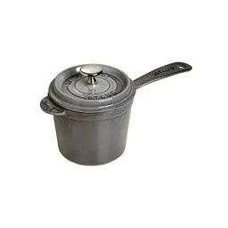 Produktbild: STAUB Stieltopf / Kasserolle für Saucen, 18 cm, 2,8 L, aus Gusseisen, für alle Herdarten, Graphitgrau