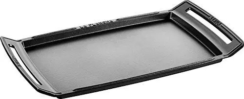 Produktbild: Staub 1003954 Plancha, Induktionsgeeignet, Gusseisen, Schwarz, 38 cm, 47.3 x 25 x 4.2 cm, 1 Einheiten