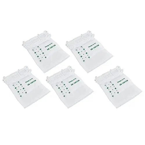 Produktbild: Staubsauger-Staubbeutel – 5 Stück Staubsauger-Staubbeutel Vlies-Staubsauger-Müllbeutel für VORWERK VK135 VK136