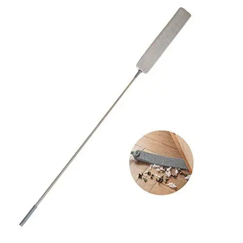 Produktbild: Staubwedel mit langem Teleskopstiel, Verstellbarer Lange Staubbürste Gut für unter den Sofa und unter Schränken Reinigung - inklusive Zwei Microfaser-Bezügen