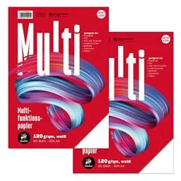 Produktbild: Staufen Style Multifunktions Papier, DIN A4, 120 g/m², Farbe weiß - 2 Pack mit je 50 Blatt