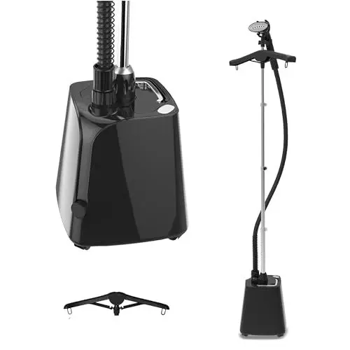 Produktbild: SteamOne - Vertikaler Steamer & Dampfglätter reise mit 1800W- 1,8 L Wassertank - Leicht zu bewegen mit 4 Antriebsrädern - 60s Aufheizzeit - Anti-Kalk-Ventil - Dreifacher Wärmeschutzschlauch- H18B