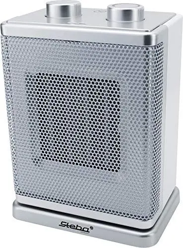 Produktbild: Steba Germany 39-24-00 392400 Keramik-Heizluefter 30m² Weiß-Silber, 1800 W, 230 V