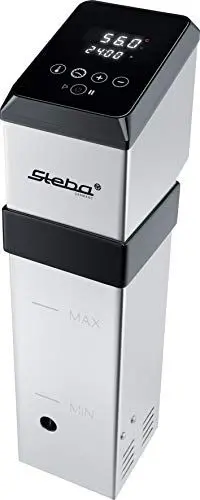 Produktbild: Steba Hochleistungs Sous Garer, Wasserdicht nach IPX 7, Erwärmt 30 Liter in ca. 45 Min auf 56°C, Abweichung max. 0,1°C, Wasserumwälzung: 8 l/min, Mobil einsetzbar, SV 120