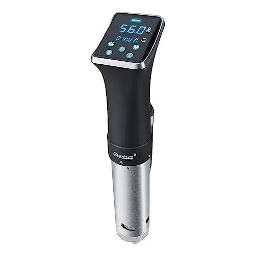 Produktbild: Steba Sous-Vide Garer, WIFI-Funktion für komfortable mobile App-Steuerung, Erwärmt 20 Liter in ca. 45 Min auf 56°C, mobil einsetzbar, platzsparend & handlich, SV 80 WIFI