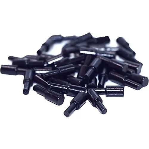 Produktbild: Steckbodenträger Mini, Bohr ø 3 mm, verzinkt schwarz, 40 Stück