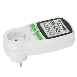 Produktbild: Steckdose Stromzähler Stecker Energie Monitor 0,000 KWh Bis 9999KWh Leistungs-Watt-Zähler-Stecker 0 Bis 16A Intelligenter Strom Verbrauch Monitor (EU-Stecker 100-240V)