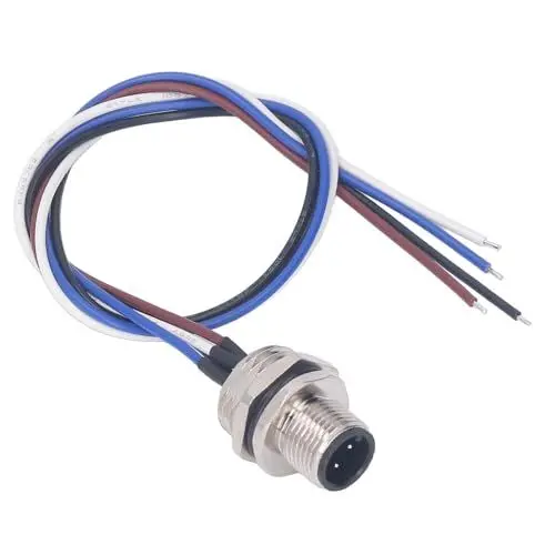 Produktbild: Steckdosenkabel, Einfacher Anschluss, Schalttafeleinbau-Stiftbuchse 250 VAC 250 VDC für Elektrische Geräte