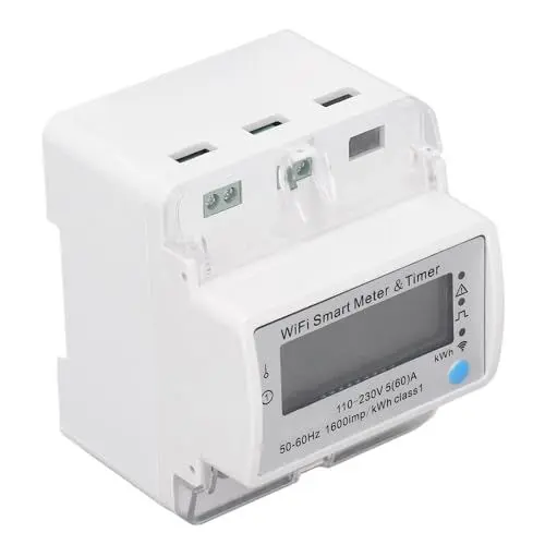Produktbild: Steckdosen-Leistungsmesser, intelligenter Stromverbrauchs-Watt-Monitor für den Stromverbrauch, Zähler-Unterbrecherschalter, Smartphone-Fernbedienung, Timer, AC-Überlastungs- und