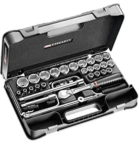 Produktbild: FACOM SL.161-5P6 Serie SL.161 Steckschlüsselsatz, 1,27 cm, metrisch, 6-Kant, 30-teilig