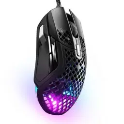 Produktbild: SteelSeries Aerox 5 - RGB Gaming-Mouse mit Öffnungen in der Oberfläche - Federleicht und wasserabweisend - Optischer TrueMove Air-Sensor mit 18.000 DPI
