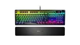 Produktbild: SteelSeries Apex 7 - Mechanische Gaming-Tastatur – OLED Smart Display – Rot Schalter – Amerikanisch (QWERTY) Layout - Standard