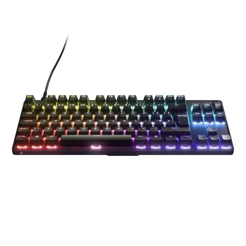 Produktbild: SteelSeries Apex 9 TKL - Mechanische Gaming-Tastatur - Optische Switches - 2-Punkt-Betätigung - Esports-Formfaktor ohne Tenkey - Hotswap- fähige Switches - Englisch (QWERTY) Layout