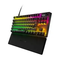 Produktbild: SteelSeries Apex Pro TKL HyperMagnetic Gaming-Tastatur – Die schnellste Tastatur – Anpassbares Ansprechverhalten – OLED-Bildschirm – PBT-Keycaps – USB-C – 2023 Edition – Englisch Tastatur QWERTY