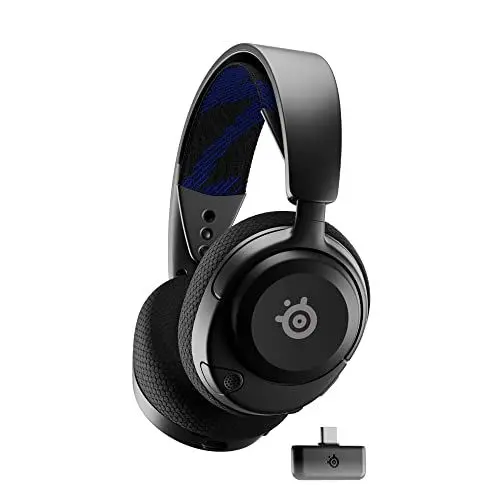 Produktbild: SteelSeries Arctis Nova 4P Wireless – Multi-Platform Gaming-Headset – 360° Surround-Sound – 2,4 GHz High-Speed Wireless – 36 Std. Akkulaufzeit – USB-C – Gen 2-Mikrofon – PS, PC, PSVR 2, Switch