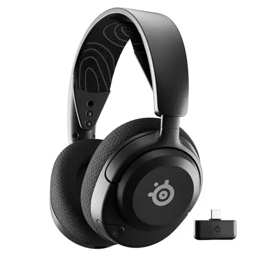 Produktbild: SteelSeries Arctis Nova 5 Wireless - Gaming Headset- Multi-System -PC,PS5,Switch 2 - Magnetische Neodym-Treiber -Über 100 Audio Presets - 60H Akkulaufzeit - 2,4 GHz oder BT-ClearCast Gen2.X-Mik