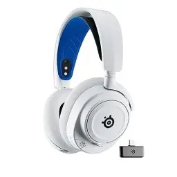 Produktbild: SteelSeries Arctis Nova 7P Wireless – Multi-Platform Gaming Headset – maßgeschneiderte HiFi-Treiber – 2,4 GHz + Bluetooth – 38-Std.-Akku – USB-C – Einziehbares Mikrofon – PlayStation, PC, VR, Switch