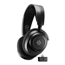 Produktbild: SteelSeries Arctis Nova 7 Wireless Multi-Plattform Gaming-Headset– Magnetische Neodym-Treiber– 2,4 GHz+ Bluetooth-Sound– 38 Std. Akkulaufzeit via USB-C– ClearCast Gen 2 KI-Mik– PC,PS5,Switch,VR,Mobile