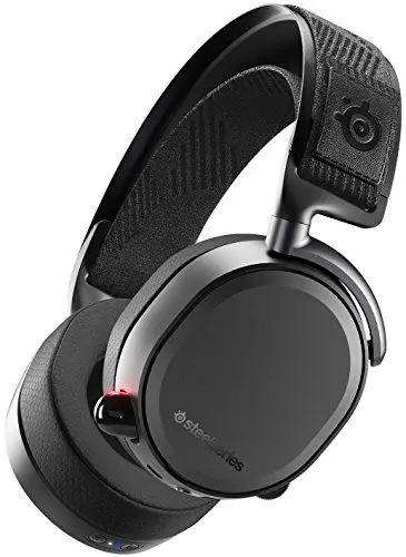 Produktbild: SteelSeries Arctis Pro Wireless – Kabelloses Gaming-Headset (2,4 GHz & Bluetooth) – Hochauflösende Lautsprechertreiber – Für PC,PS5 und PS4 – Schwarz